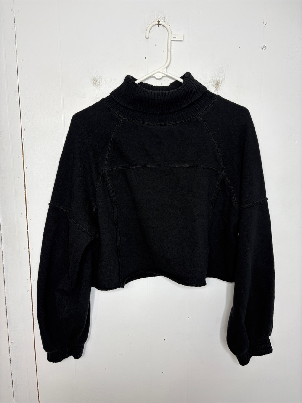 Aerie Sweater Womens Extra Small Cropped Dolman Sleeve Turtleneck Boxy